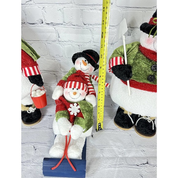 Flowers Inc Balloons 16” Tall & Fat Snowman Family Mr Mrs & Kids High Quality! - Picture 7 of 12